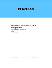 NetApp StorageGRID SG5760 Documentación Del Dispositivo