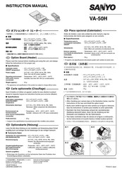 Sanyo VA-50H Manual De Instrucciones