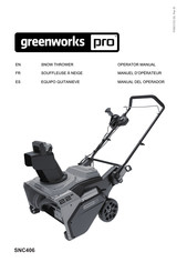 GreenWorks Pro SNC406 Manual Del Operador