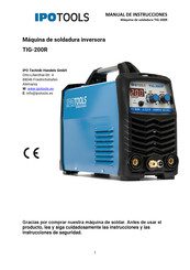 IPOTOOLS TIG-200R Manual De Instrucciones