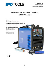 IPOTOOLS TIG 200DI ACDC IGBT DIGITAL Manual De Instrucciones Originales