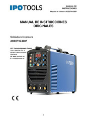 IPOTOOLS ACDCTIG-200P Manual De Instrucciones