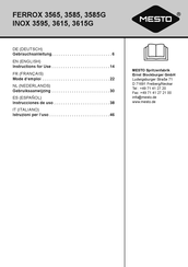 MESTO 3615G Instrucciones De Uso