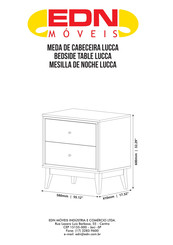 EDN MÓVEIS Lucca Manual Del Usuario