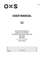 OXS S3 Manual De Usuario