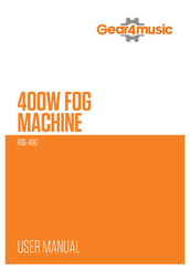 Gear4music FOG-400 Manual Del Usuario