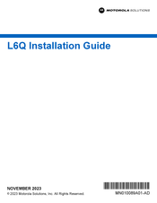 Motorola Solutions L6Q Manual De Instrucciones