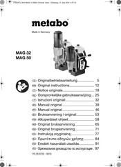 Metabo MAG 50 Manual Original