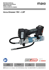 Mato Accu-Greaser 18V-LSP Instrucciones De Empleo