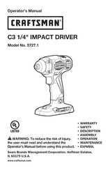 Craftsman 5727.1 Manual Del Operador