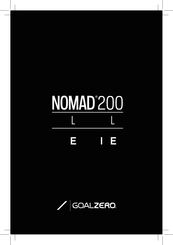 Goalzero Nomad 200 Manual Del Usuario