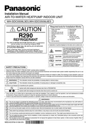 Panasonic WH-SDC0509L6E5 Manual De Instalación