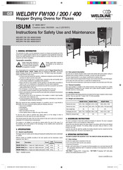 Lincoln Electric WELDLINE WELDRY FW200 Instrucciones De Seguridad