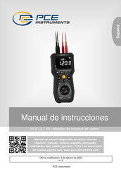 PCE Instruments PCE-CLT 20 Manual De Instrucciones