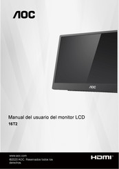 AOC 16T2 Manual Del Usuario