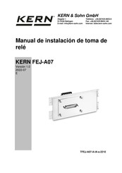 KERN FEJ-A07 Manual De Instalación