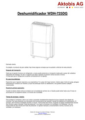 Aktobis AG WDH-725DG Manual Del Usuario