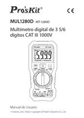 Pro's Kit MUL1280D Manual De Usuario