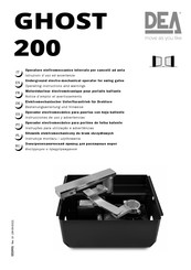 Dea GHOST 200/EN Instrucciones De Uso Y Advertencias