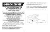 Black and Decker CCS818 Manual De Instrucciones
