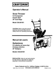 Craftsman 536.881951 Manual Del Usuario