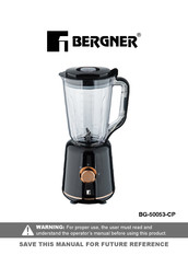 BERGNER BG-50053-CP Instrucciones De Uso