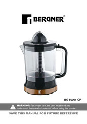 BERGNER BG-50061-CP Manual Del Usuario