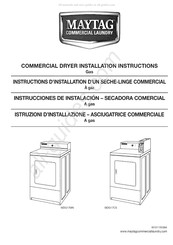 Maytag Commercial Laundry MDG17CS Instrucciones De Instalación