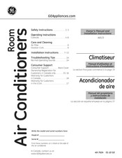GE AEE23 Serie Manual Del Propietario Y Instrucciones De Instalación