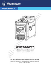 Westinghouse WH3700iXTLc Manual De Usuario