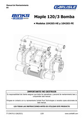 Carlisle Binks Maple 120/3 Manual De Mantenimiento