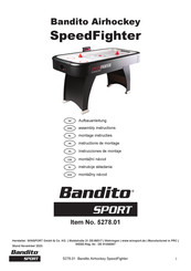 Bandito SPORT Airhockey SpeedFighter Instrucciones De Montaje