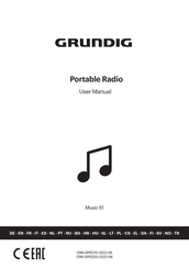 Grundig Music 61 Manual Del Usuario