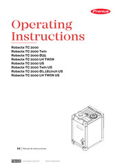 Fronius Robacta TC 2000 Twin Manual De Instrucciones