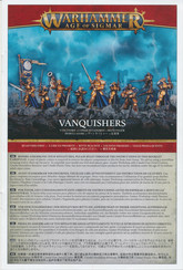 Games Workshop Warhammer AGE OF SIGMAR VANQUISHERS Manual Del Usuario