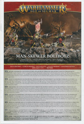 Games Workshop Warhammer AGE OF SIGMAR MAN-SKEWER BOLTBOYZ Manual Del Usuario
