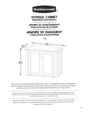 Rubbermaid 1863391 Instrucciones De Armado