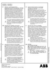 Abb CM Serie Instrucciones De Servicio Y De Montaje