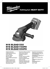 Milwaukee M18 BLSAG125XPD Manual Original