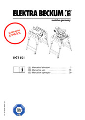 Metabo Elektra Beckum KGT 501 Manual De Uso