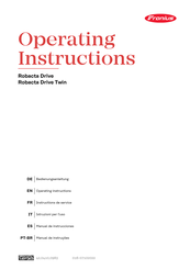 Fronius Robacta Drive Manual De Instrucciones