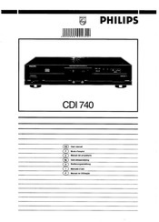 Philips CDI 740 Manual Del Propietário