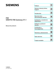 Siemens SIMATIC FDE Manual De Producto