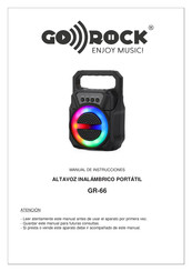 GOROCK GR-66 Manual De Instrucciones