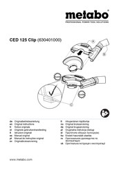 Metabo CED 125 Clip Manual Original