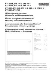 Stiebel Eltron elthermat ETS 30 S Instrucciones De Utilización Y Montaje