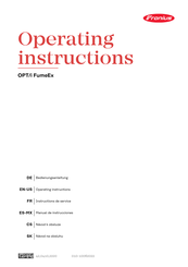 Fronius OPT/i FumeEx Manual De Instrucciones