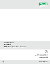 MSA TransAire 10 Manual De Uso