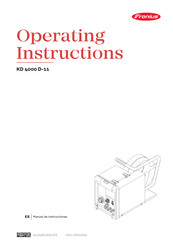 Fronius KD 4000 D-11 Manual De Instrucciones