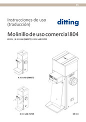 DITTING K 804 LAB SWEET Instrucciones De Uso